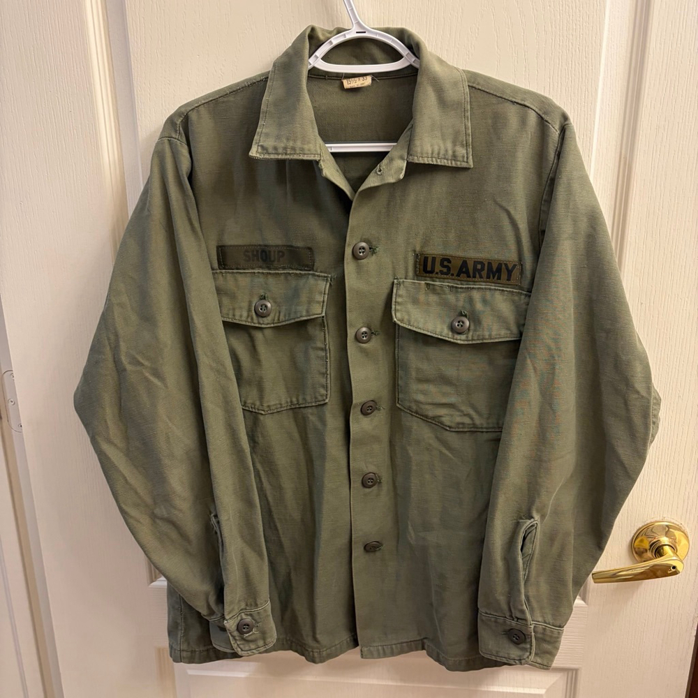 True Vintage Vietnam Army Shirt OG-107 Type III 1970s